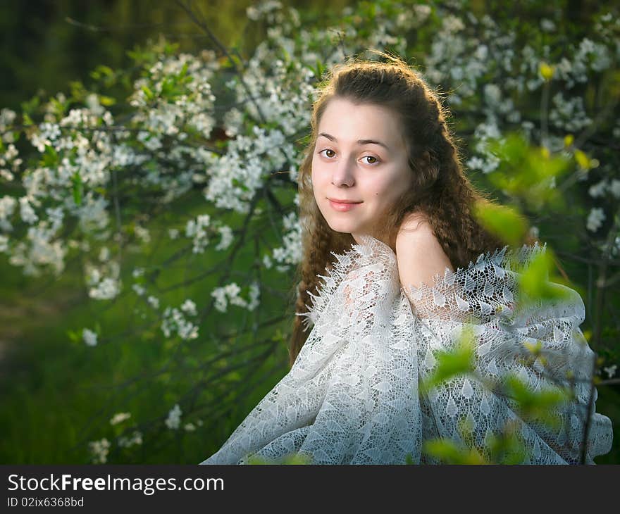 Pretty Young Girl Outdoor