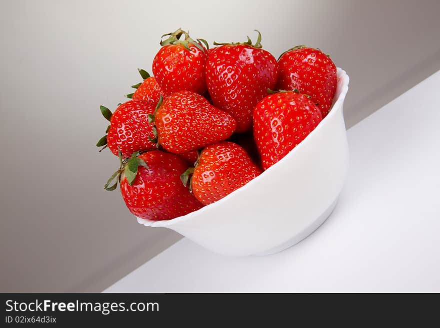 Strawberry on a plate