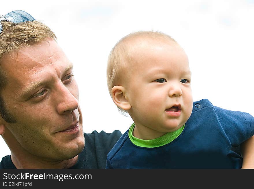 Multiracial Korean American child with his proud dad. You can just see the love between them. Multiracial Korean American child with his proud dad. You can just see the love between them.