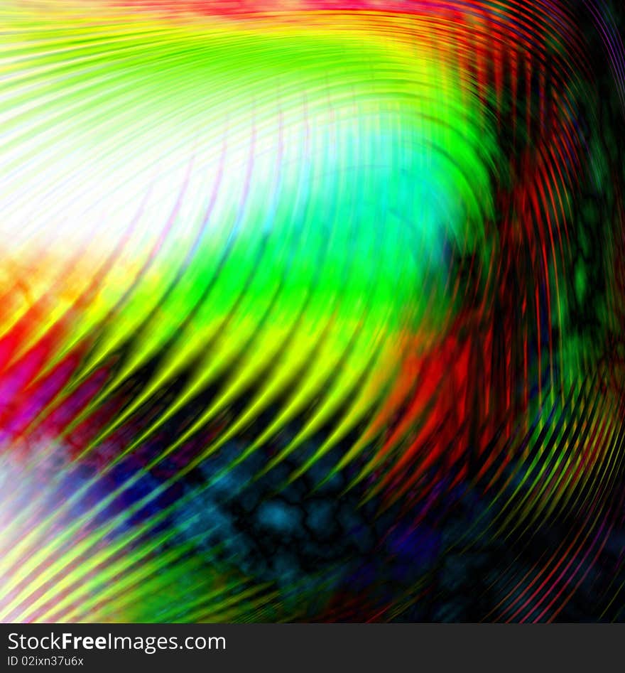 Colorful abstract art on the web page