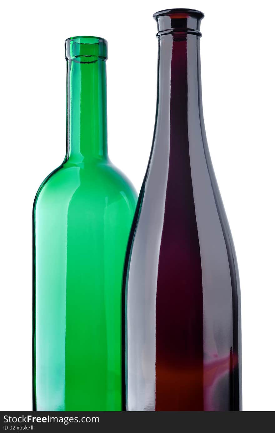 Two glass bottles