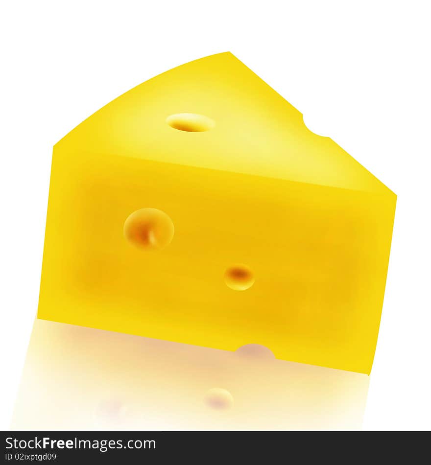 Cheese Part (With Clipping Path)