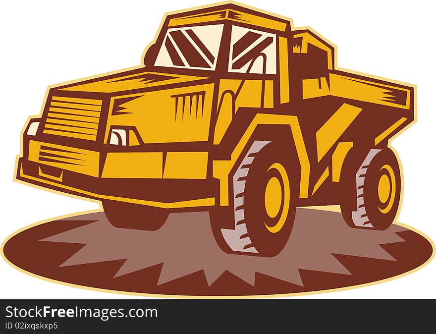 Mining dump truck