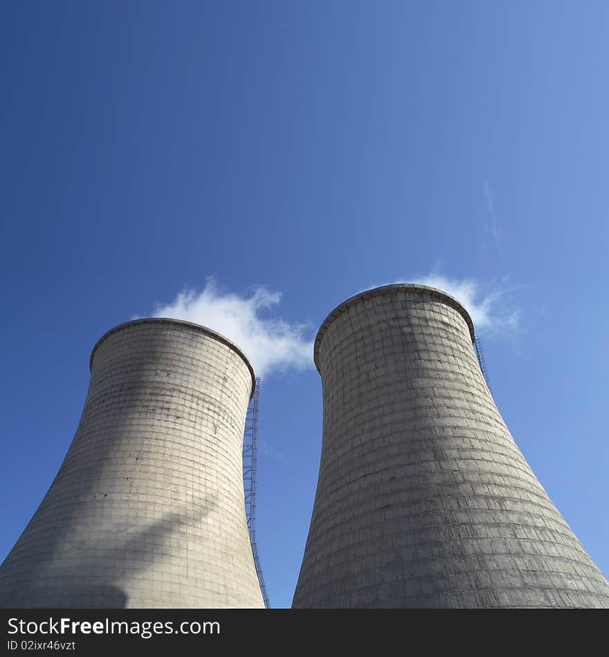 Cooling towers of power station