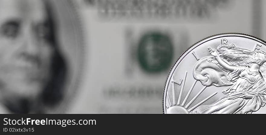 Silver Coin Horizontal