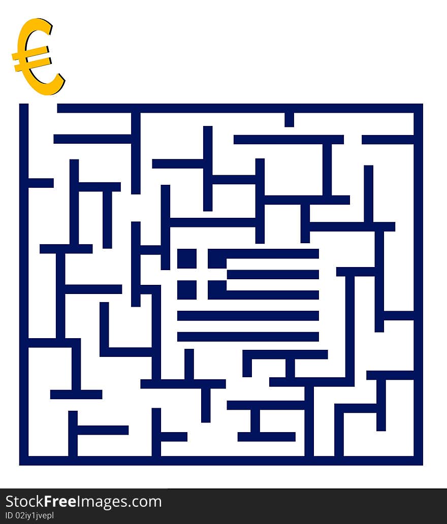 European financial crisis depicted in an illustration which symbolically foreshadows a gloomy future on the continental currency. European financial crisis depicted in an illustration which symbolically foreshadows a gloomy future on the continental currency.