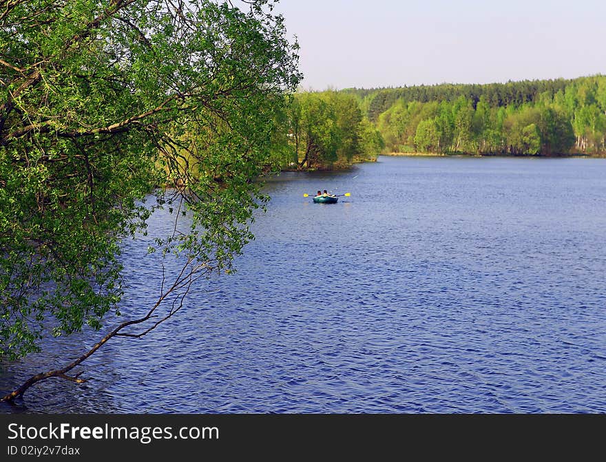 Fishermen in boat