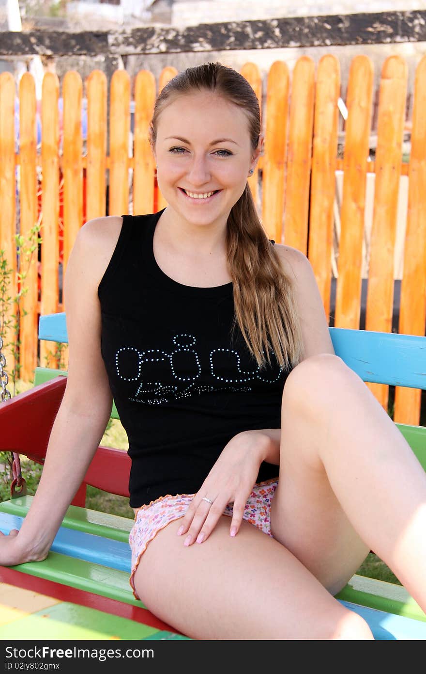 Closeup portrait of a beautiful young woman