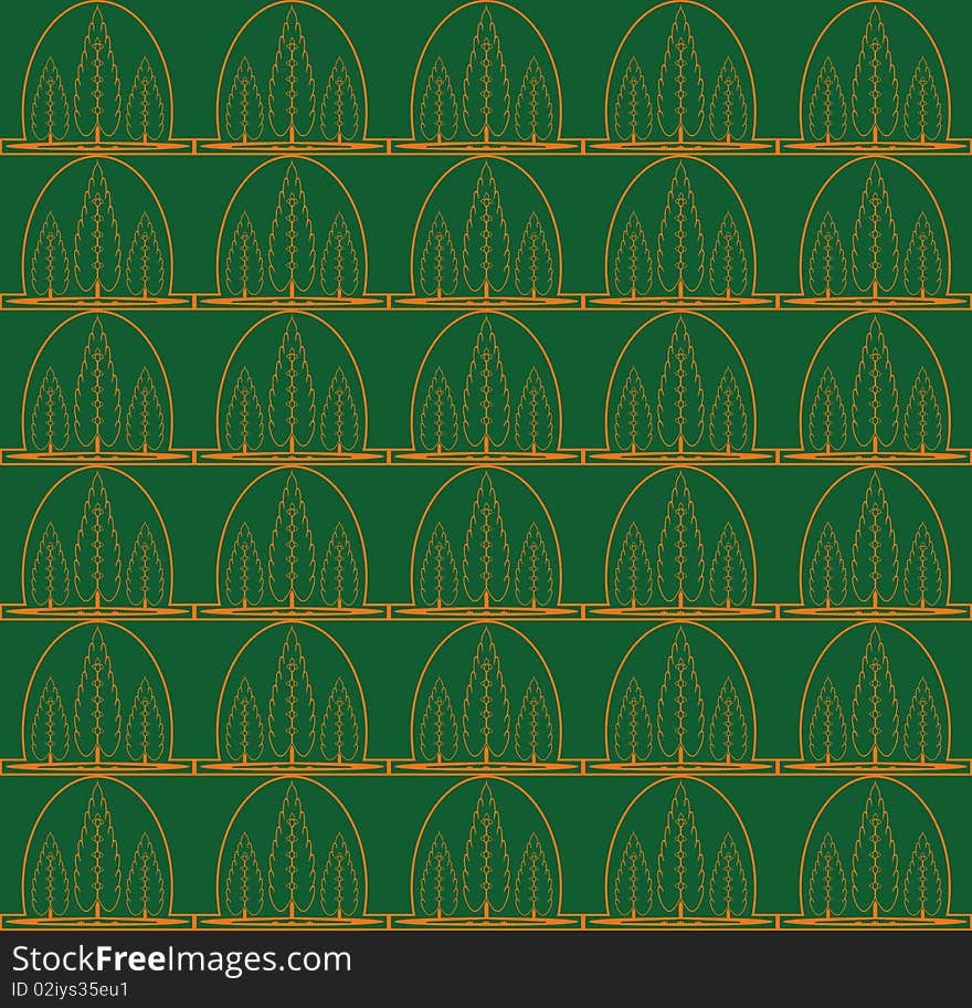 Tree Seamless Pattern