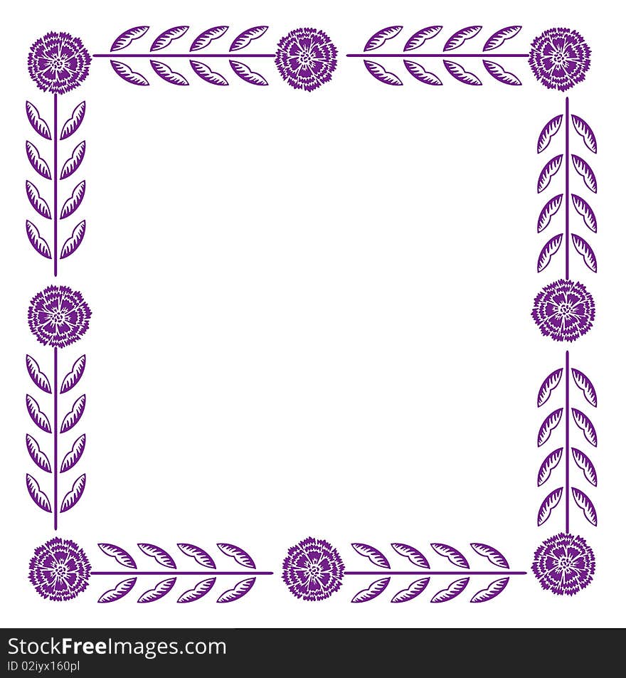 Purple flower pattern