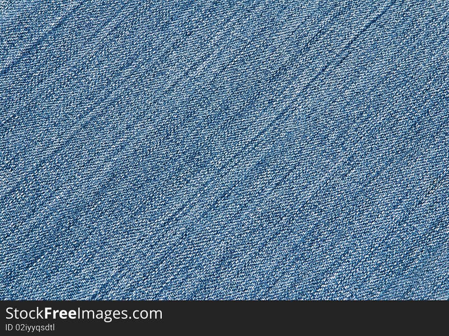 Structure of a jeans fabric