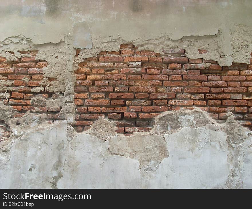 Old fortress wall in Bangkok