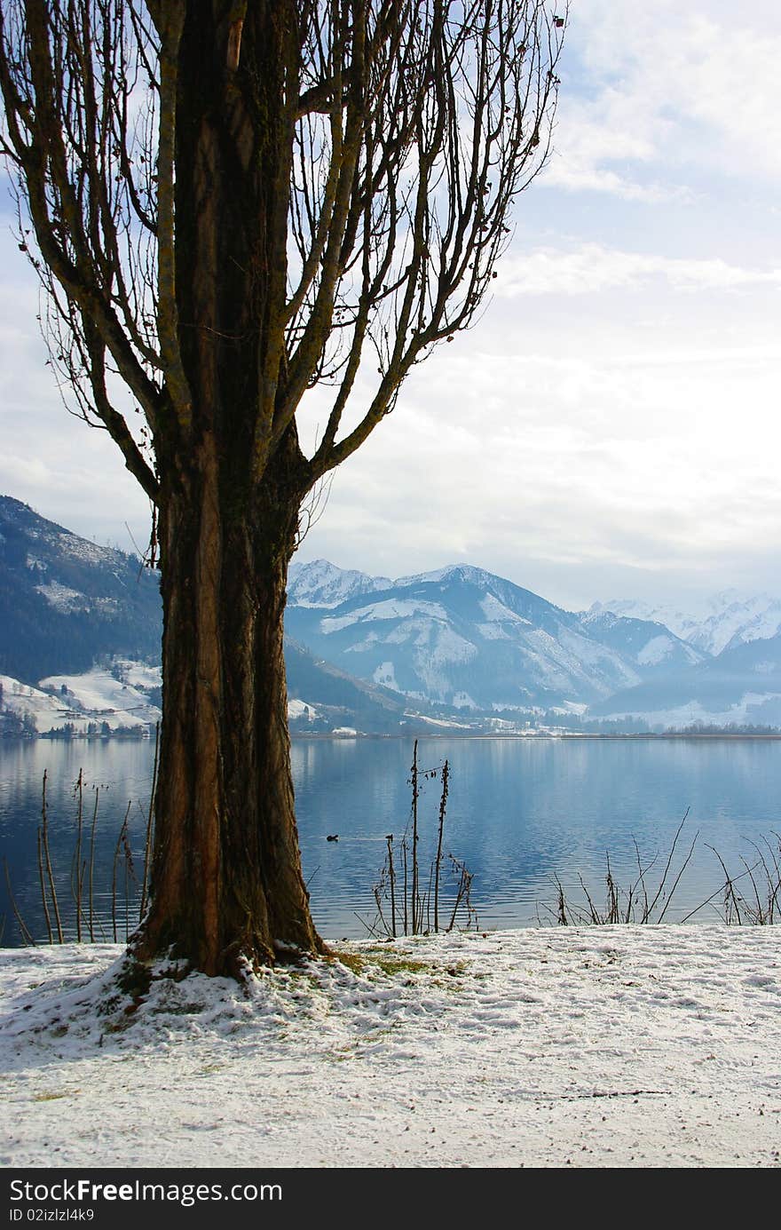 Winter in Zell am See, Austria. Winter in Zell am See, Austria