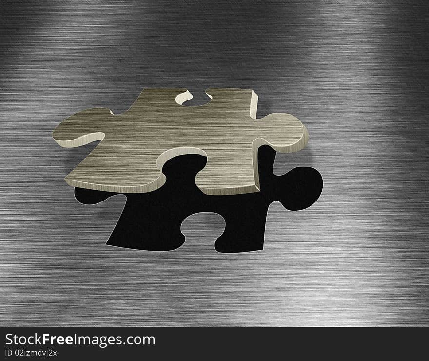 Stainless steel and part puzzle