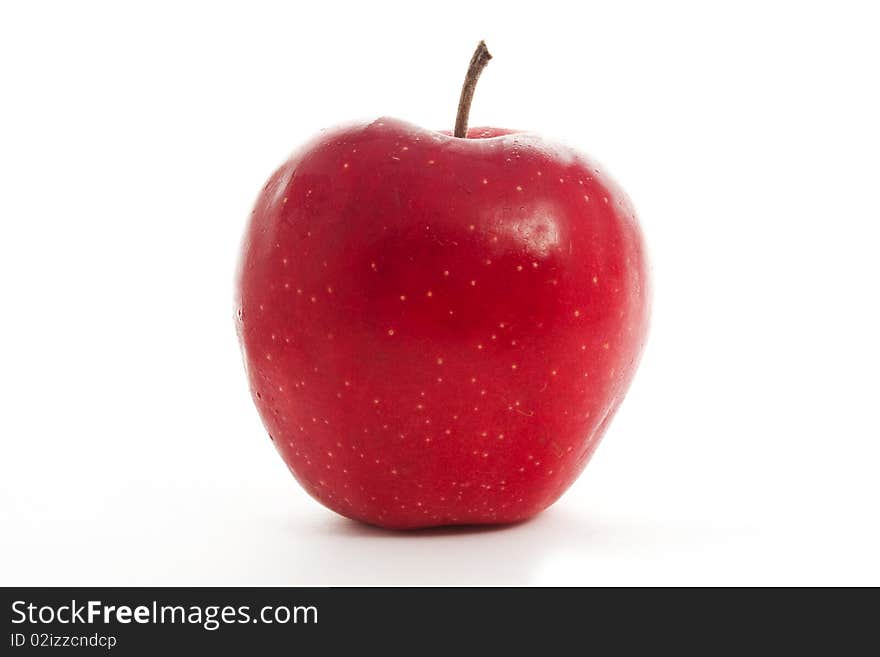 Red apple isolated on white