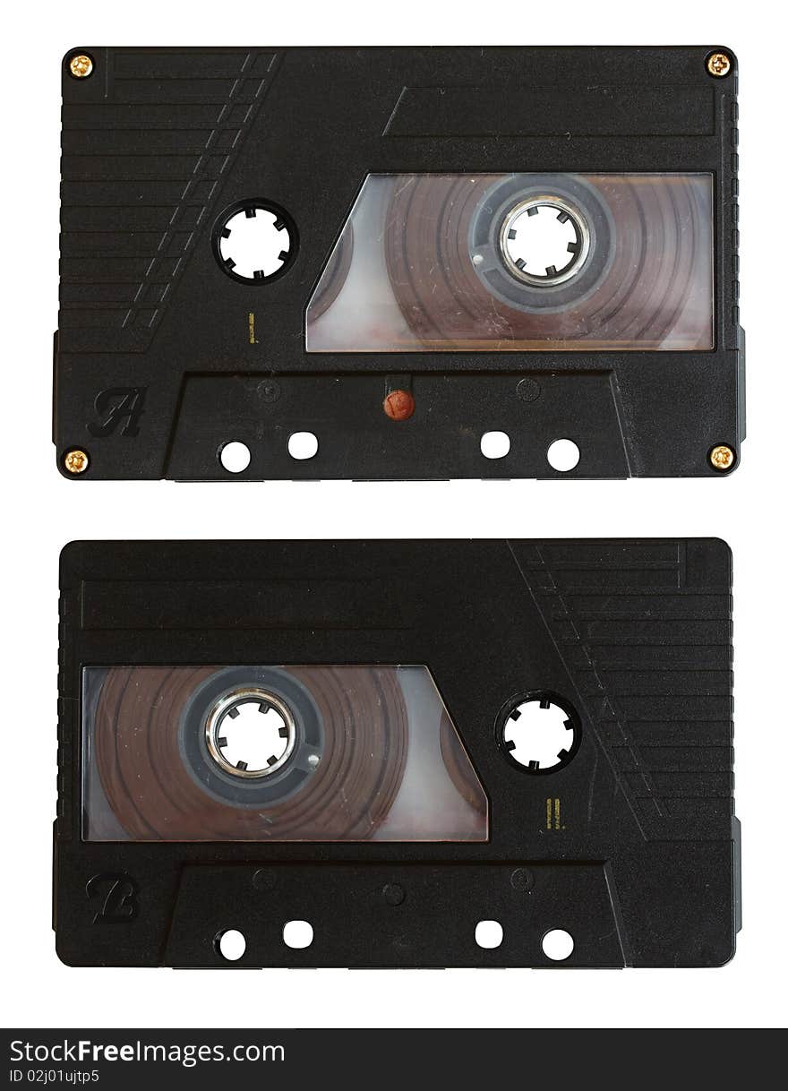 Audio cassette isolated