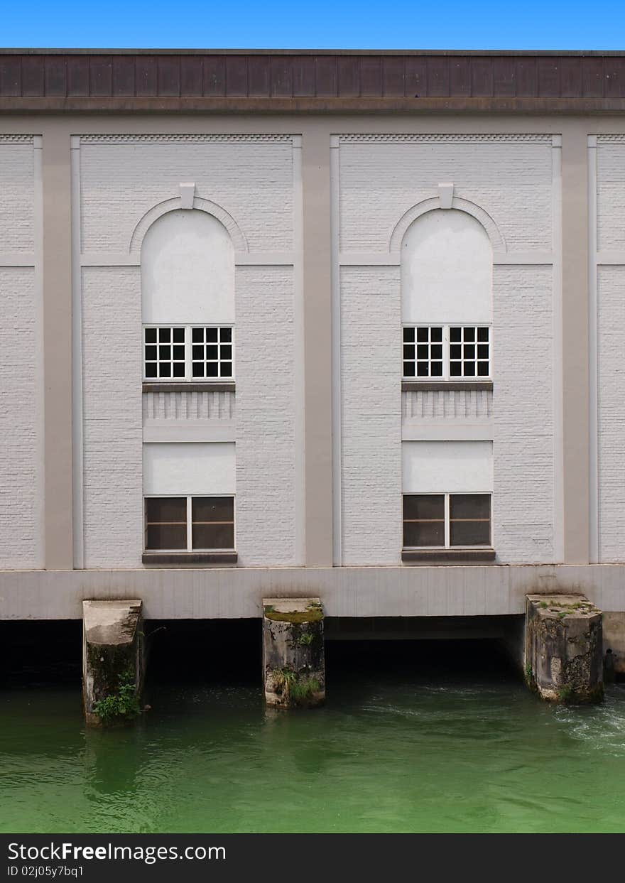 This is the old Waterworks in Kolbermoor, Bavaria, Germany.