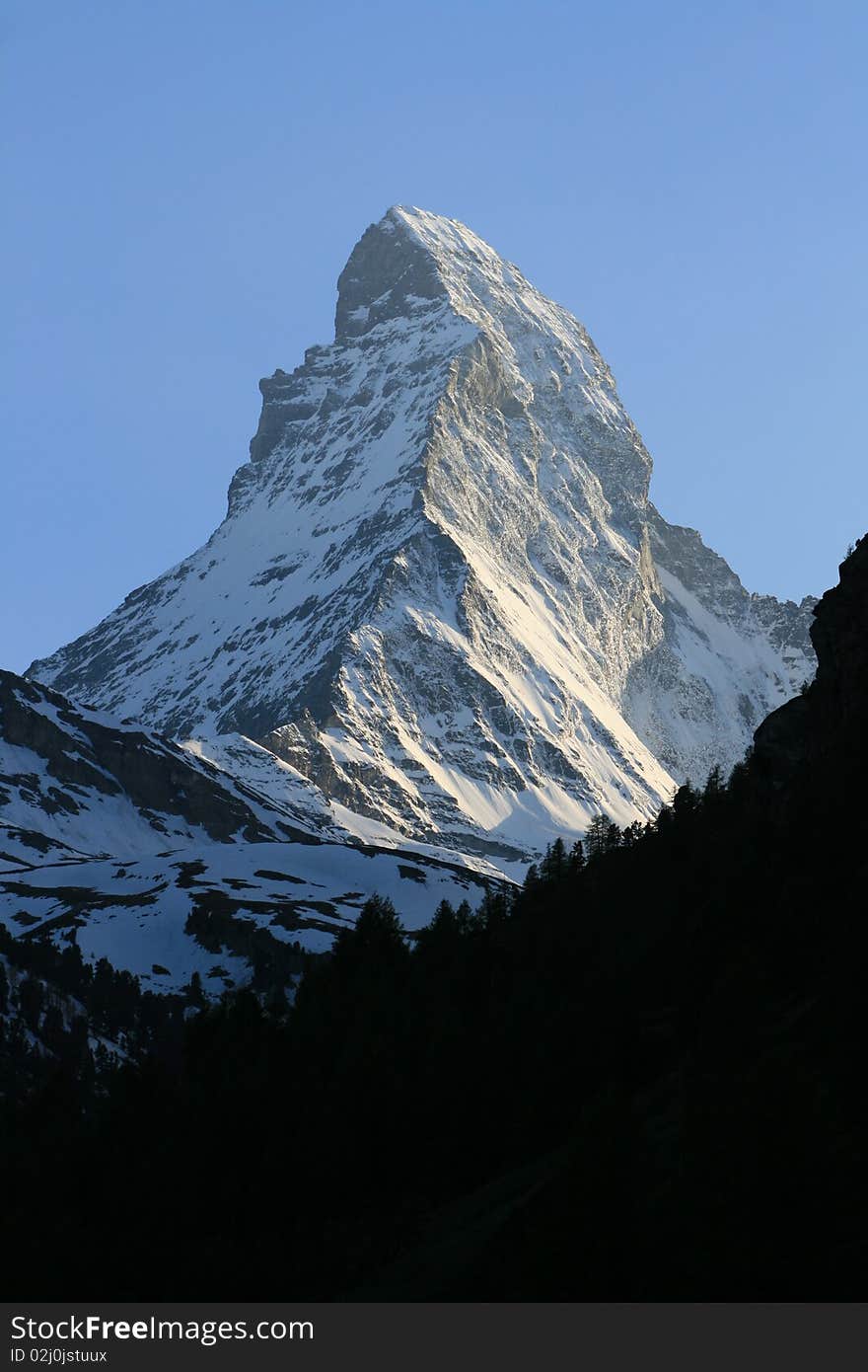 This is the Matterhorn mountain in Switzerland