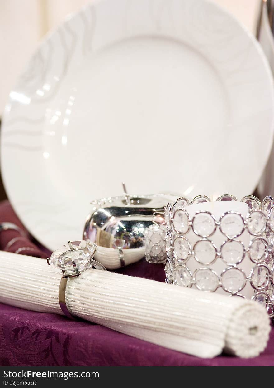 White Plate, Silver Apple, Candle