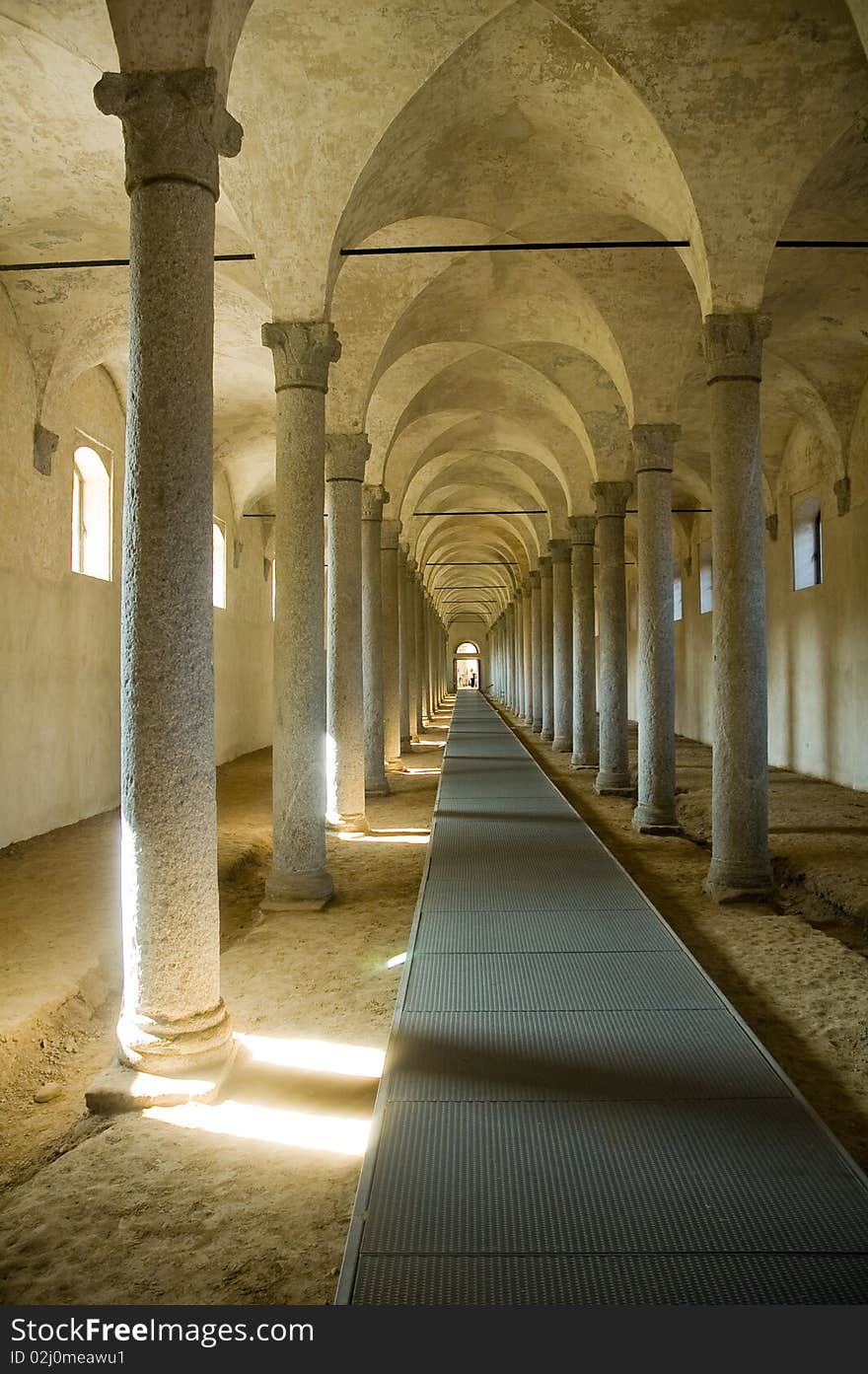 Stables built in Vigevano by Leonardo da Vinci project. Stables built in Vigevano by Leonardo da Vinci project