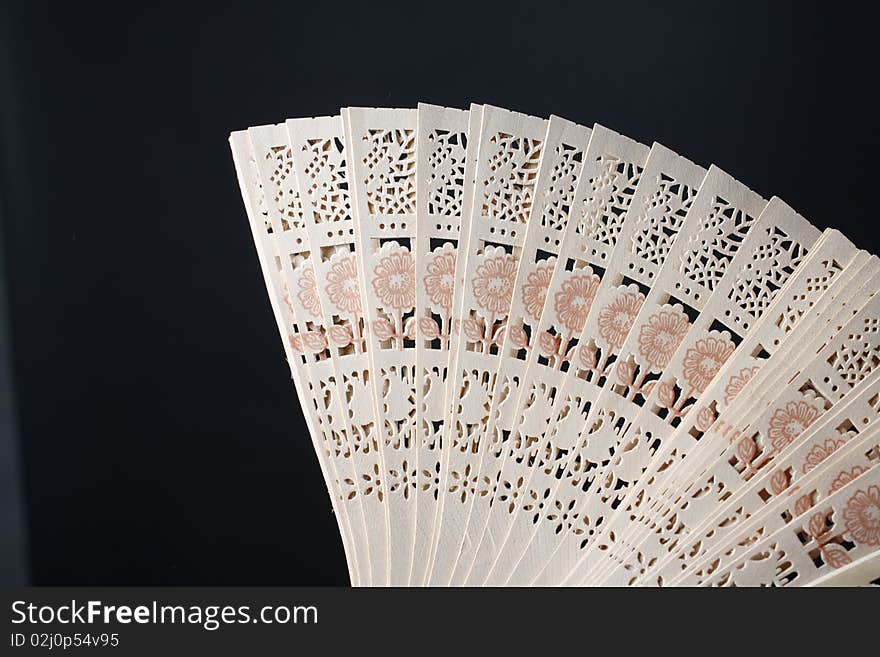 A wooden fan