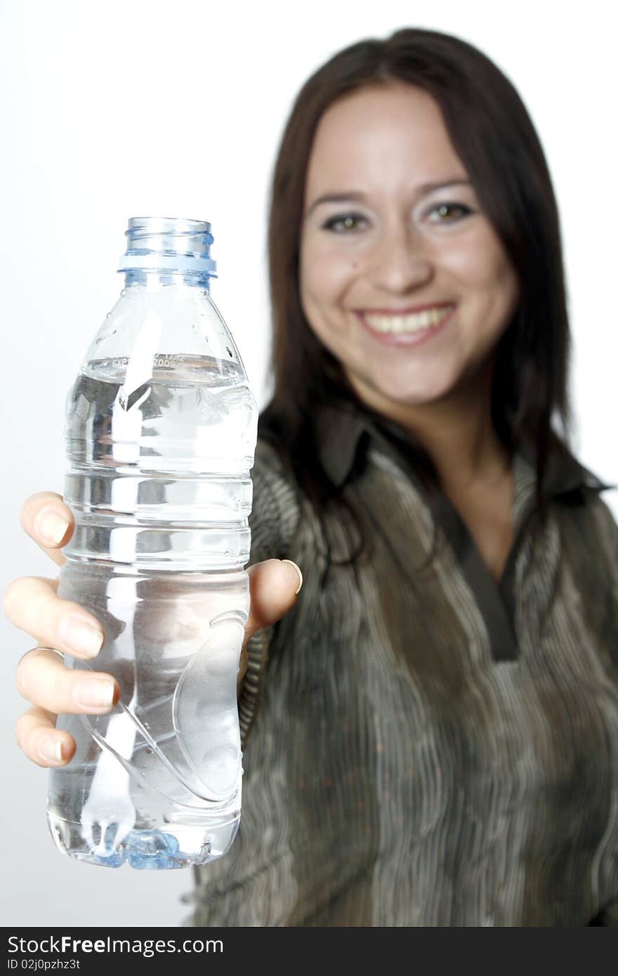 Woman With A Bottle