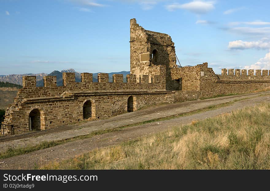 Medieval Genoese stronghold in Crimea