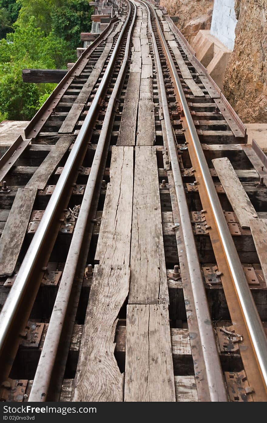 The death railway in west of thailand