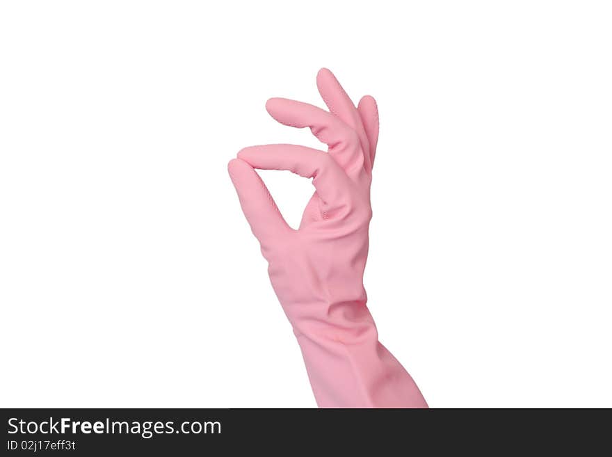 Hand shows the sign of OK