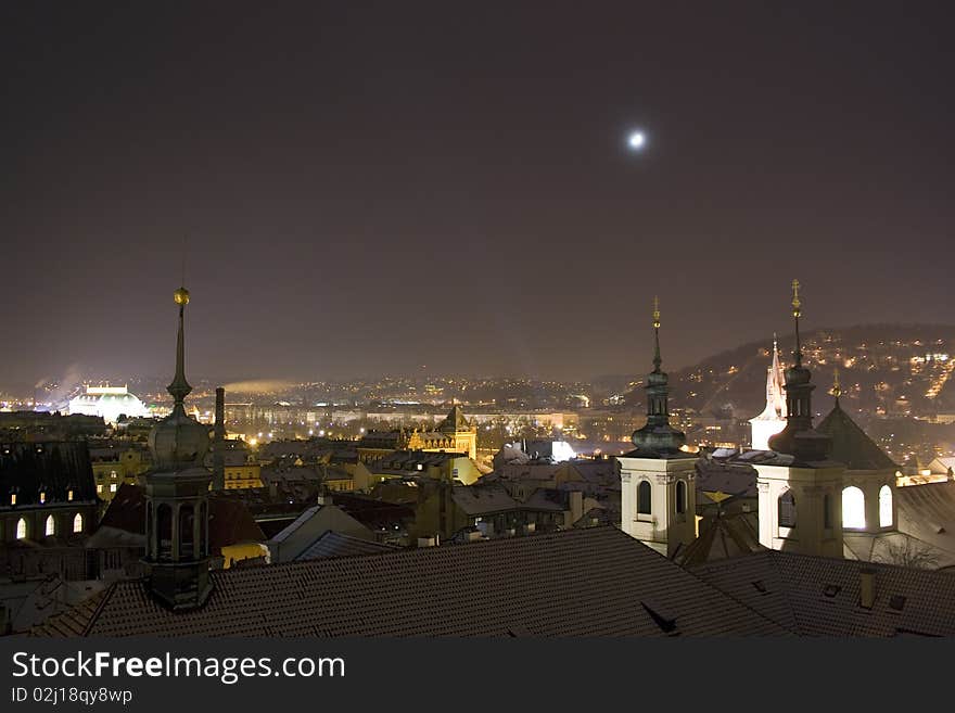 View from Klementinum in Prague