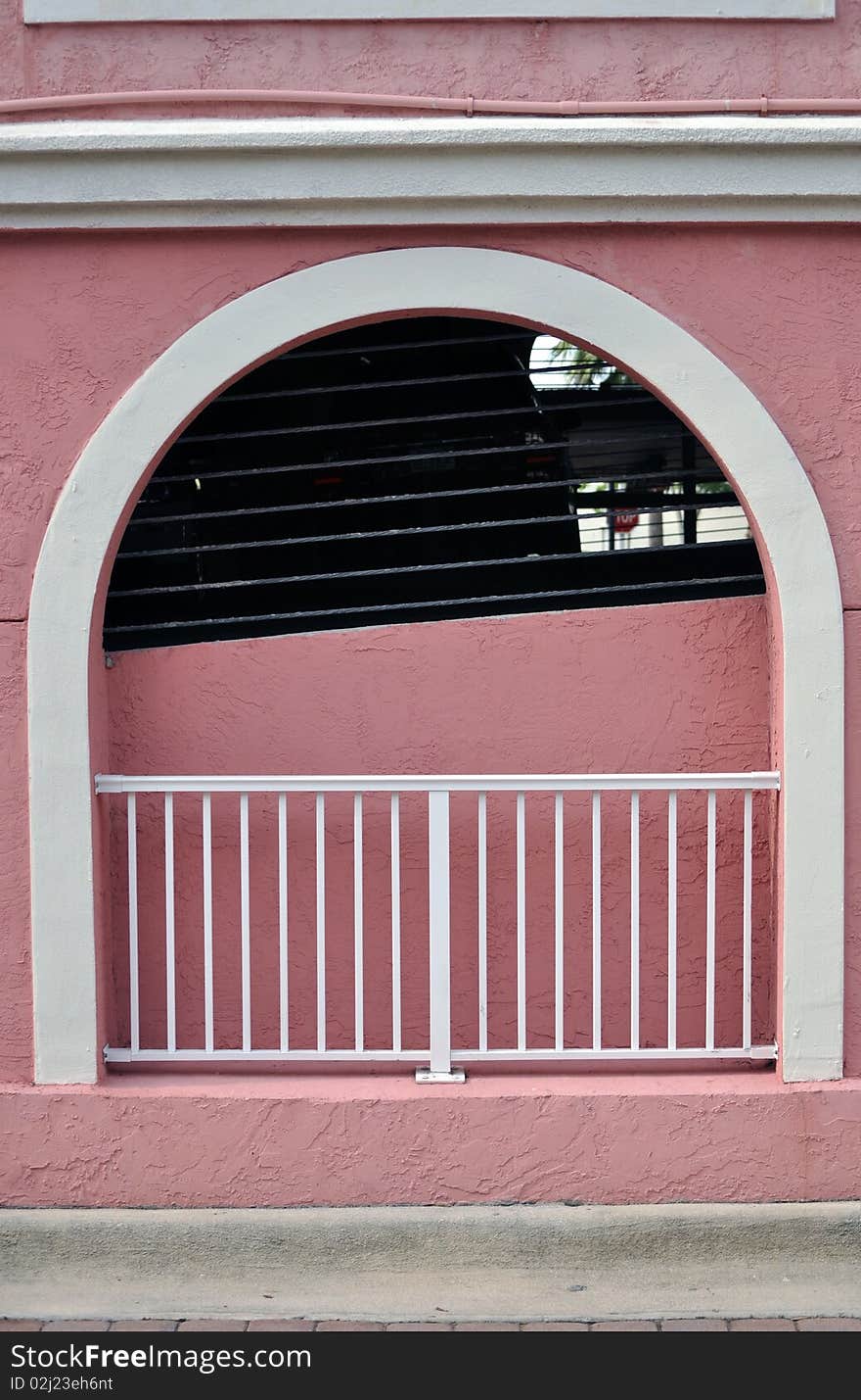 Parking garage arch