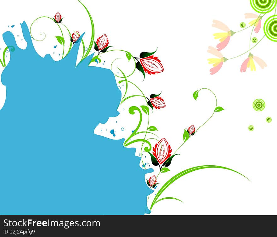 Abstract floral background