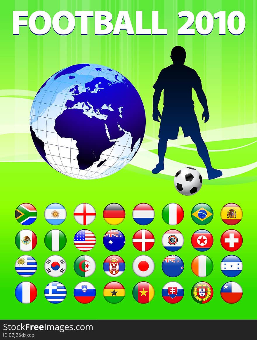 2010 Global Soccer Football Match
Original Illustration