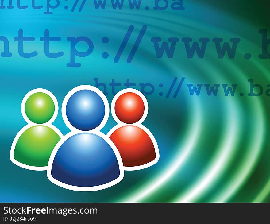 User Group On Abstract Liquid Wave Background