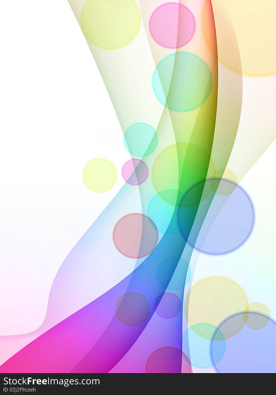 Colorful Abstract Wave Background