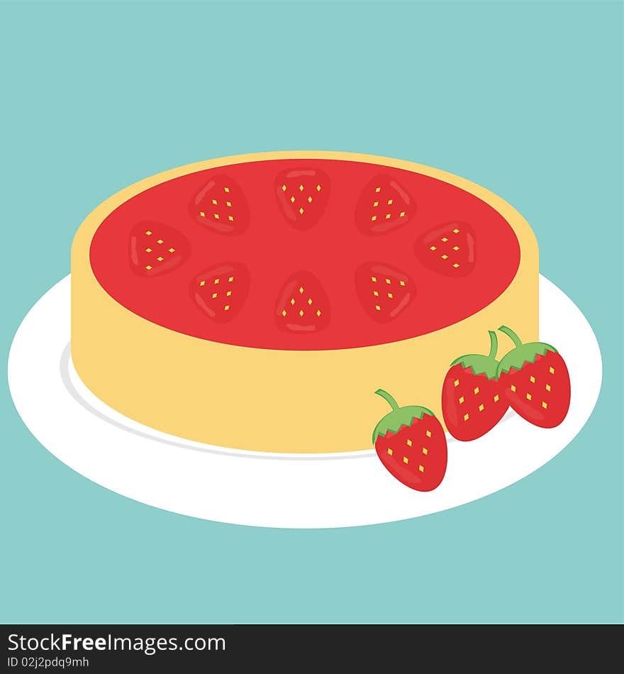 Strawberry pie