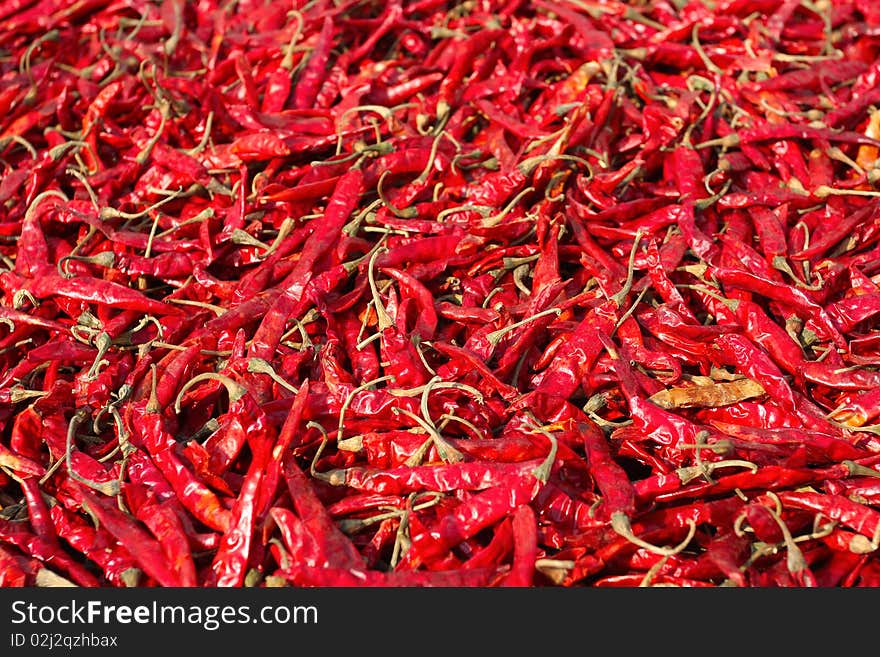 Shot of red chili pepper background