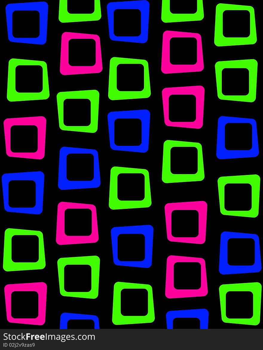 Retro Cubes Background