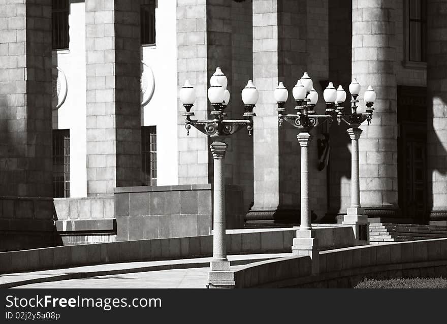 The Moscow State University porch