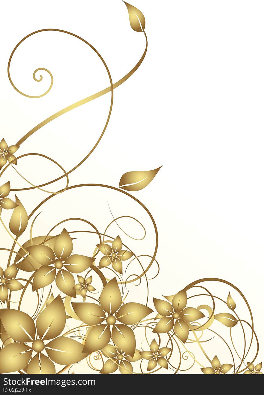 Abstract flowers background with place for your text. Abstract flowers background with place for your text