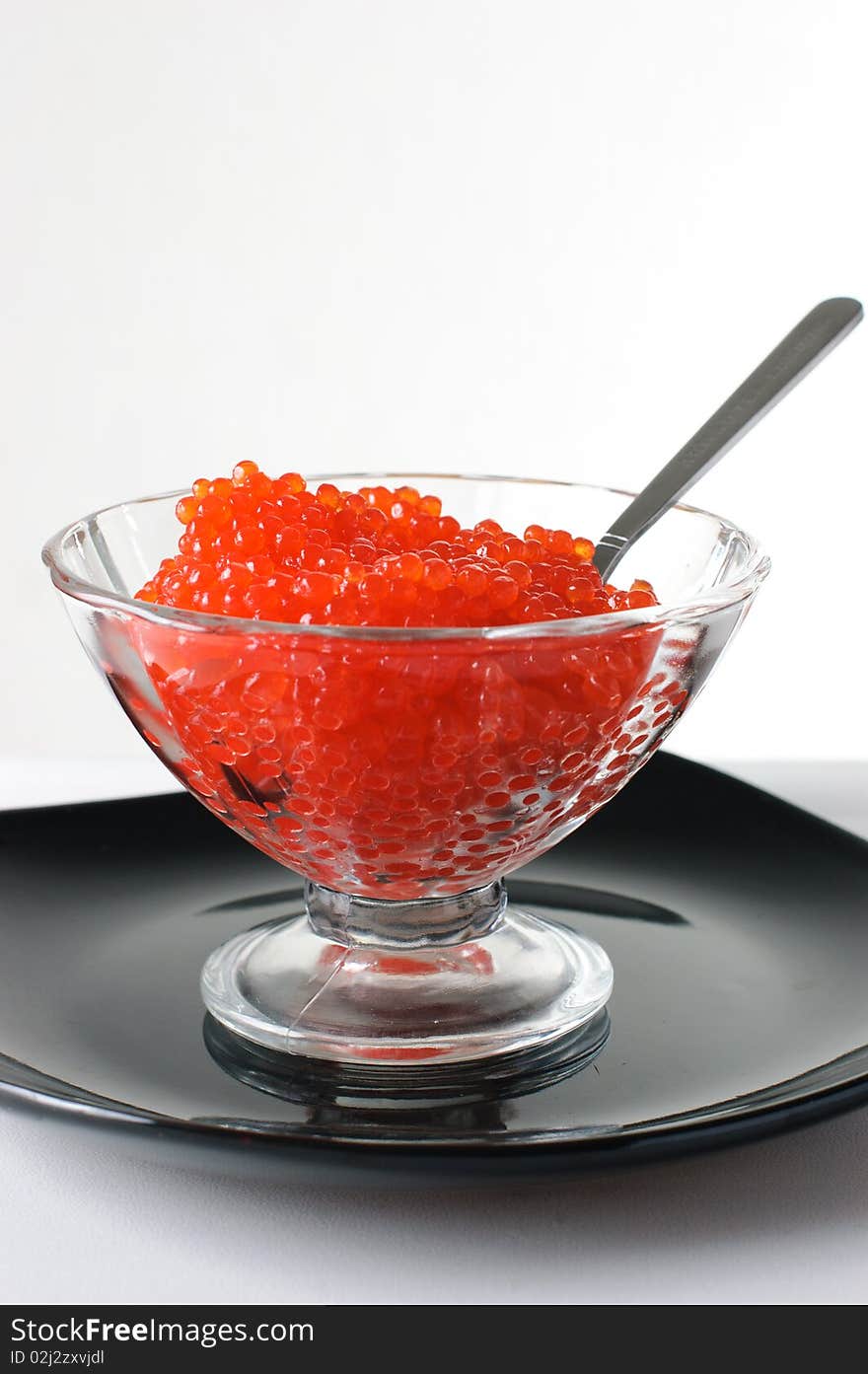 Caviar In A Glass Vase