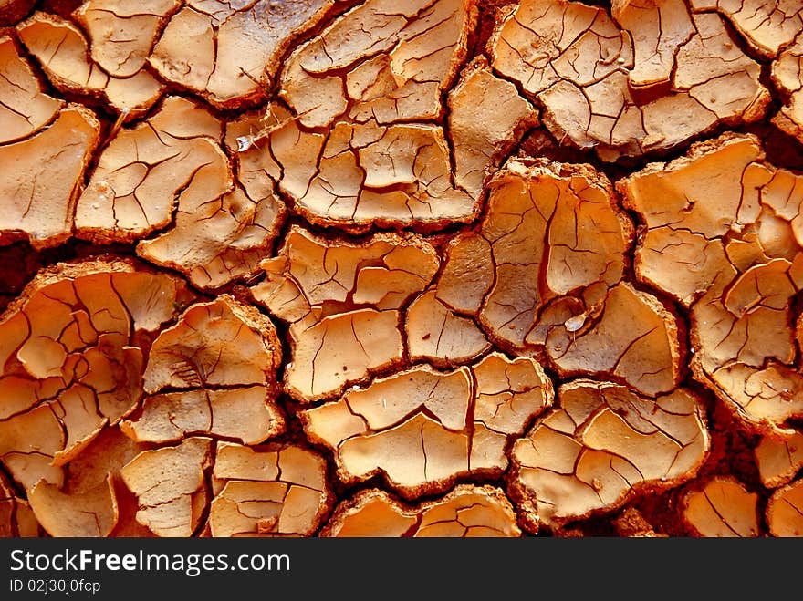 Cracked earth in dry desert. Cracked earth in dry desert