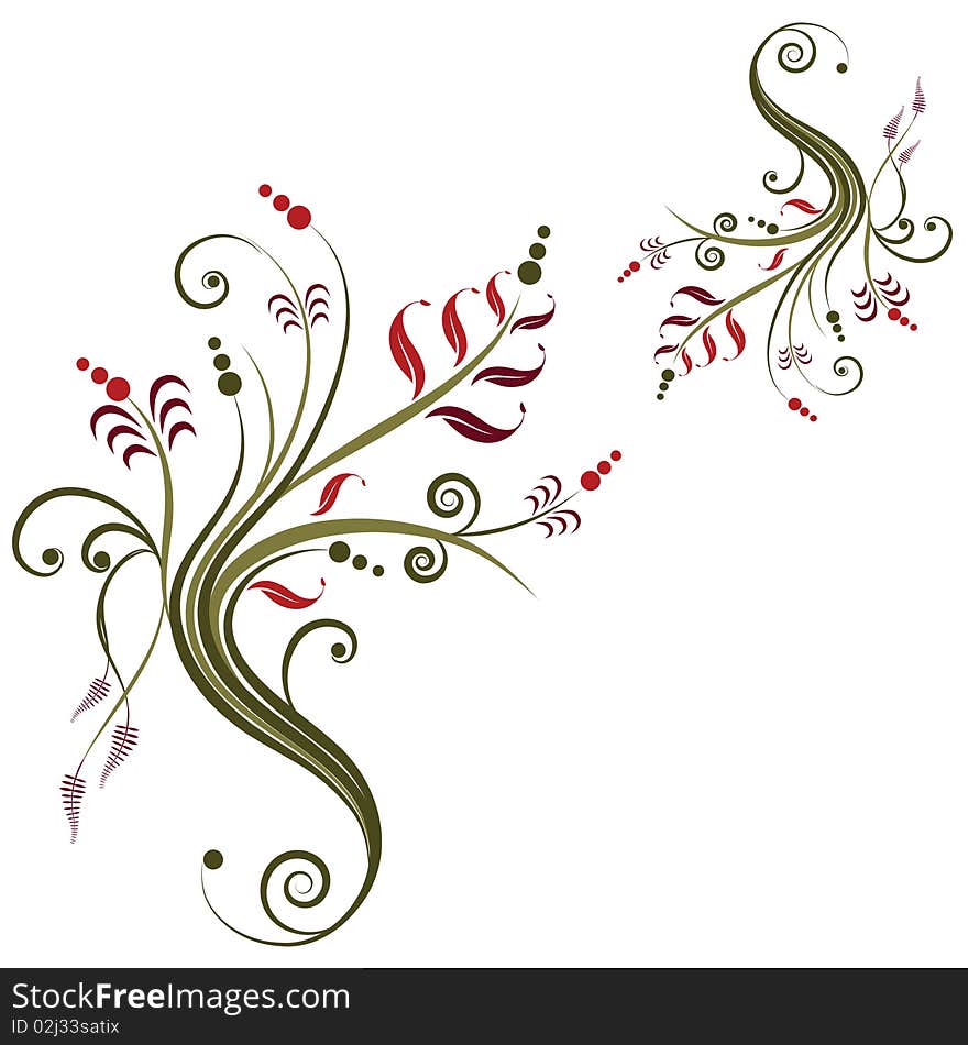 abstract  floral background with place for your text