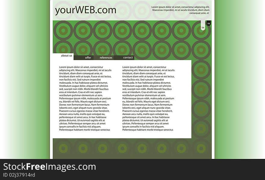 Web design with green wallpaper. Web design with green wallpaper