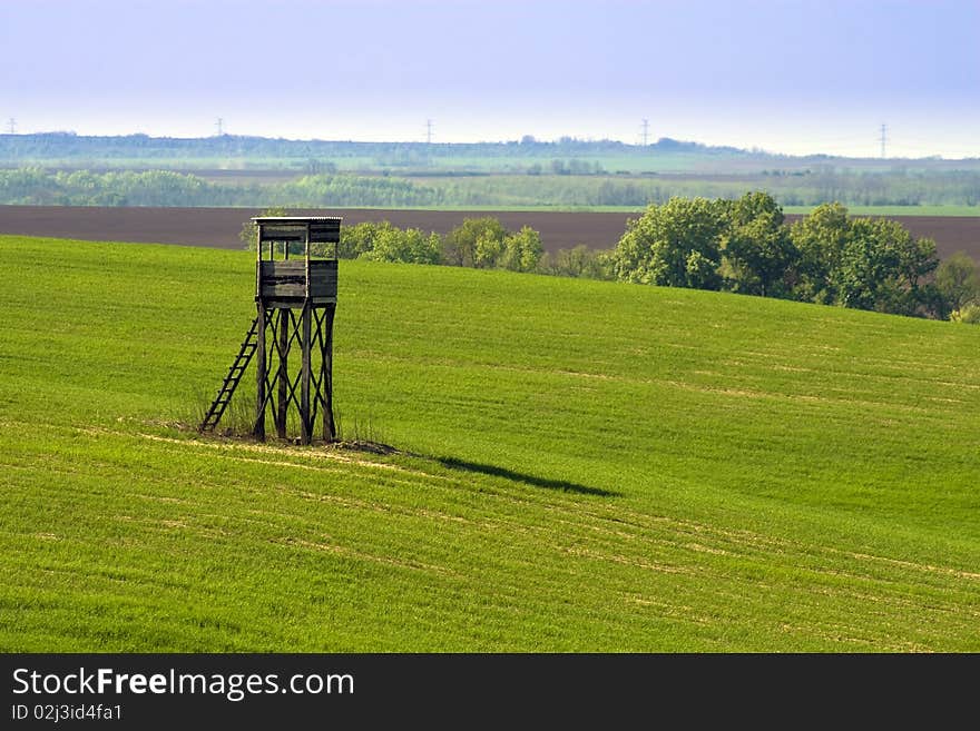 Lookout Tower in the field.