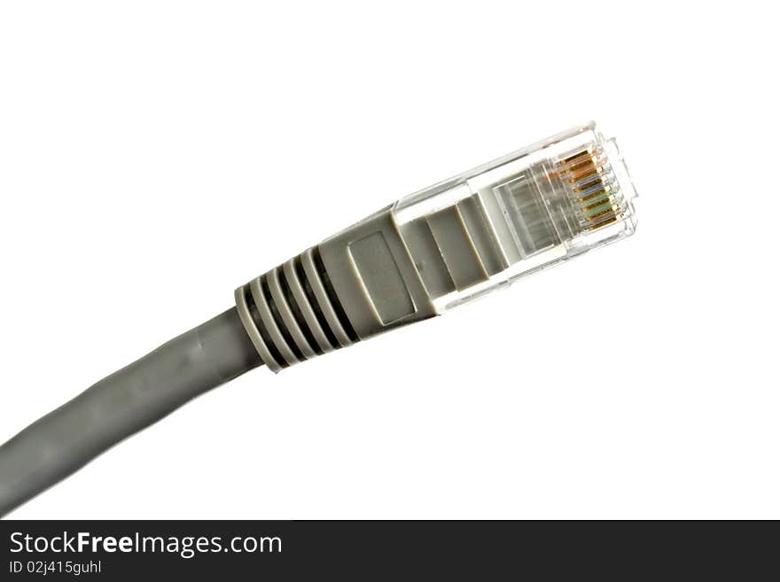 Computer Network Cable isolated on white background