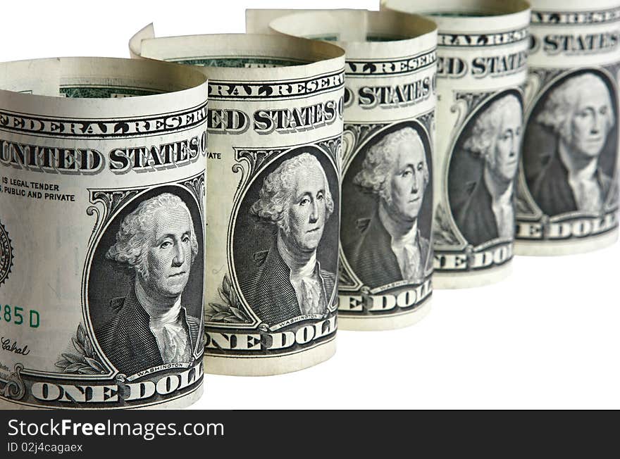 The dollar banknotes