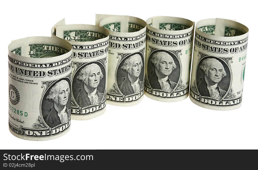 The dollar banknotes