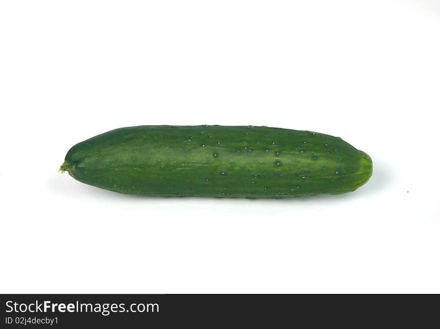 Cucumber on white background