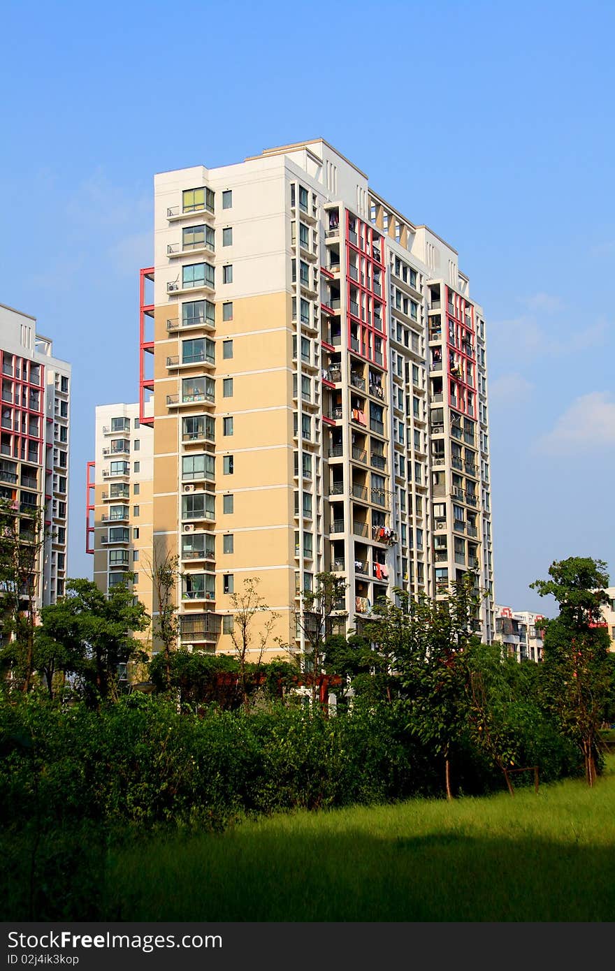 Residential buildings in Pudong, Shanghai